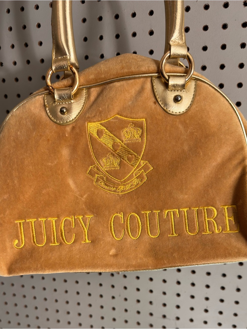 Vintage Y2K Juicy Couture Velour Bowler Bag